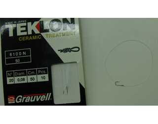 CART. ANZUELOS GRAUVELL TEKLON 6100N-50 20 8