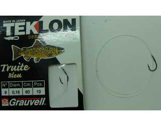 CART. ANZUELOS GRAUVELL TEKLON TRUITE BLEU Nº9