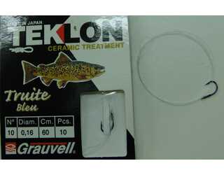 CART. ANZUELOS GRAUVELL TEKLON TRUITE BLEU Nº10
