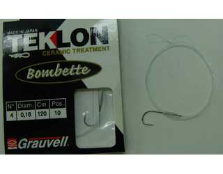 CART. ANZUELOS GRAUVELL TEKLON BOMBETTE Nº4  CART. ANZUELOS GRAUVELL TEKLON BOMBETTE Nº4