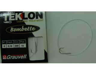 CART. ANZUELOS GRAUVELL TEKLON BOMBETTE Nº6  CART. ANZUELOS GRAUVELL TEKLON BOMBETTE Nº6