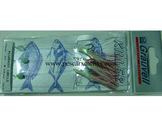 SABIKI - GRAUVELL - PLUMAVIT CIRCLE 3-4 PERLA/ROJO