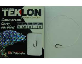 ANZUELO TEKLON COMMER CARP BARBL 12-16 (SIN MUERTE)  ANZUELO TEKLON COMMER CARP BARBL 12-16 (SIN MUERTE)