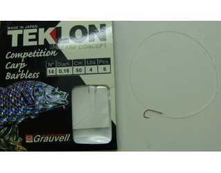 ANZUELO TEKLON COMPETITION CARP BARBLESS 14 (SIN MUERTE)
