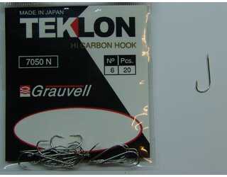 ANZUELO GRAUVELL TEKLON 7050N 6 (20 uni)  ANZUELO GRAUVELL TEKLON 7050N 6 (20 uni)