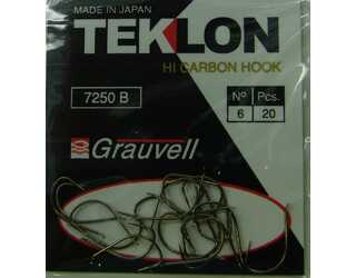 ANZUELO GRAUVELL TEKLON 7250B 6 (20 uni)  ANZUELO GRAUVELL TEKLON 7250B 6 (20 uni)