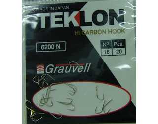 ANZUELO GRAUVELL TEKLON 6200N 18 (20 uni)  ANZUELO GRAUVELL TEKLON 6200N 18 (20 uni)