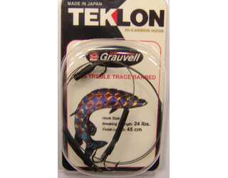 ANZUELO GRAUVELL TEKLON TWIN TREBLE TRACE BARBED 8 ANZUELO GRAUVELL TEKLON TWIN TREBLE TRACE BARBED 8