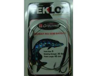 ANZUELO GRAUVELL TEKLON DEADBAIT RIG SEMI BARBED 6 ANZUELO GRAUVELL TEKLON DEADBAIT RIG SEMI BARBED 6