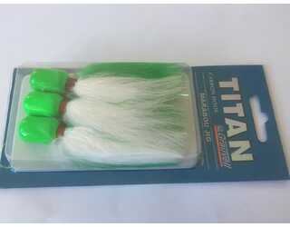 MARABOU JIG 5/0 42GR FLUOR GREEN/WHITE (paquete de 3 unidades)  MARABOU JIG 5/0 42GR FLUOR GREEN/WHITE (paquete de 3 unidades)