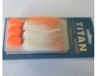 MARABOU JIG 5/0 42GR FLUOR ORANGE/WHITE (paquete de 3 unidades)  MARABOU JIG 5/0 42GR FLUOR ORANGE/WHITE (paquete de 3 unidades)