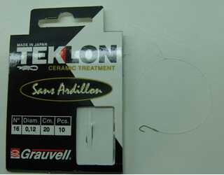 ANZUELO MONTADO GRAUVELL TEKLON SIN MUERTE Nº16 ANZUELO MONTADO GRAUVELL TEKLON SIN MUERTE Nº16