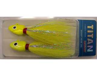 SHARP HEAD JIG 1 1/2 OZ 5/0 CHARTREUSE  SHARP HEAD JIG 1 1/2 OZ 5/0 CHARTREUSE