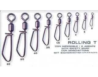 EMERILLON TITAN ROLLING T IMPERDIBLE Nº6 (10 unida  EMERILLON TITAN ROLLING T IMPERDIBLE Nº6 (10 unida