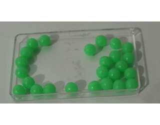 PERLAS 07 9MM FLUO GREEN (25 unidades)  PERLAS 07 9MM FLUO GREEN (25 unidades)