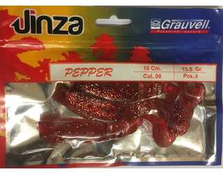 VINILO JINZA PEPPER 10CM 06 (4 unidades)  VINILO JINZA PEPPER 10CM 06 (4 unidades)