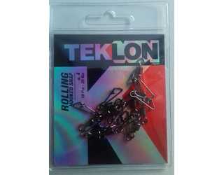 EMERILLON TEKLON ROLLING W/ HOOKED SNAP 4 (10 unidades)