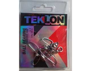 EMERILLON TEKLON BALL BEARING W/ INSURANCE SNAP 4 (5 unidades)