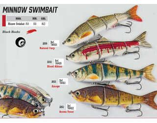 JINZA SUPERNATURAL MINNOW SWIMBAIT 153 A025  JINZA SUPERNATURAL MINNOW SWIMBAIT 153 A025