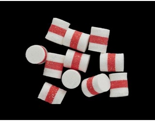 KALI KUNNAN FLOTANTES TRS 7X13mm (8 unidades) WHITE-RED