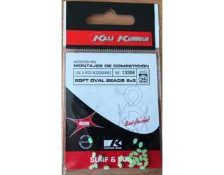 BOLAS BLANDAS FOSFORESCENTES 2x3 VERDE (25 unidades)  BOLAS BLANDAS FOSFORESCENTES 2x3 VERDE (25 unidades)