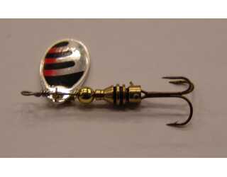 CUCHARILLA CELTA Nº1 ANR - PLATA - NEGRO ROJO CUCHARILLA CELTA Nº1 ANR - PLATA - NEGRO ROJO