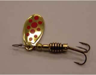 CUCHARILLA CELTA Nº 2 OPR ORO PUNTOS ROJOS