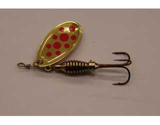 CUCHARILLA CELTA Nº 3 OPR ORO PUNTOS ROJOS CUCHARILLA CELTA Nº 3 OPR ORO PUNTOS ROJOS