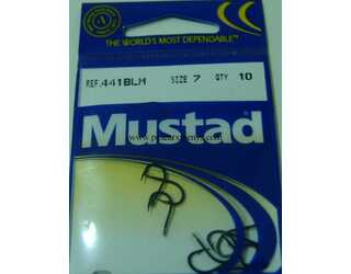 ANZUELO MUSTAD 441-BLM NUM 7 (10 unidades)  ANZUELO MUSTAD 441-BLM NUM 7 (10 unidades)