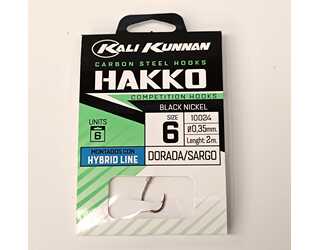 ANZUELO MONTADO KALI KUNNAN HAKKO 10024BN 6 DORADA/SARGO (6 unidades) ANZUELO MONTADO KALI KUNNAN HAKKO 10024BN 6 DORADA/SARGO (6 unidades)