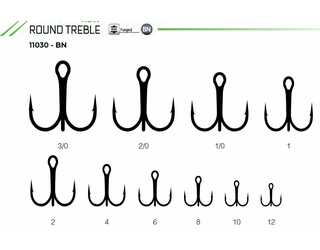 ANZUELO TRIPLE KALI HAKKO 11030-BN N 10 ROUND TREBLE (8 unidades)_1