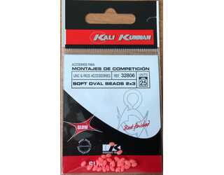 BOLAS BLANDAS FOSFORESCENTES 2x3 ROJA (25 unidades)  BOLAS BLANDAS FOSFORESCENTES 2x3 ROJA (25 unidades)