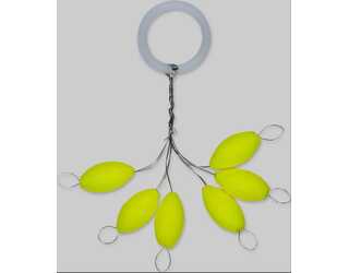 KALI OVALBAIT FLOTANTE 4,7x10 AMARILLO.FOSFORESCENTE (6 unidades) KALI OVALBAIT FLOTANTE 4,7x10 AMARILLO.FOSFORESCENTE (6 unidades)