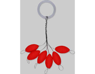 KALI OVALBAIT FLOTANTE 6X14 ROJO FOSFORESCENTE (6unidades) KALI OVALBAIT FLOTANTE 6X14 ROJO FOSFORESCENTE (6unidades)