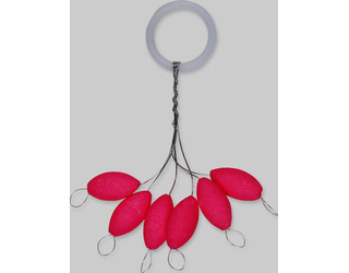 KALI OVALBAIT FLOTANTE 6X14 ROSA FOSFORESCENTE (6unidades)