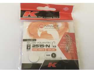 BAJOS VOLANTIN 3 ANZUELOS 2515-N Nº1 (3 unidades) BAJOS VOLANTIN 3 ANZUELOS 2515-N Nº1 (3 unidades)