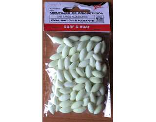 KALI OVALBAIT FLOTANTE BLANCO FOSFORESCENTE (100 unidades) KALI OVALBAIT FLOTANTE BLANCO FOSFORESCENTE (100 unidades)