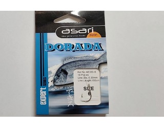 ANZUELO MONTADO ASARI DORADA - 6 ANZUELO MONTADO ASARI DORADA - 6