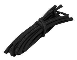 VERCELLI - TUBO TERMORRETRACTIL NEGRO 4mm 1m
