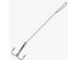 EVIA - ANZUELO TRIPLE MONTADO CABLE ACERO 40cm Talla 1 (3 unidades)