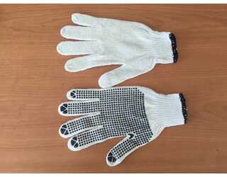 GUANTE POLYESTER/ALGODÓN MOTAS PVC TALLA 8 GUANTE POLYESTER/ALGODÓN MOTAS PVC TALLA 8