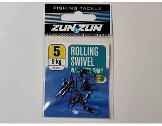 ZUNZUN ROLLING SWIVEL WITG SAFETY SNAP Nº 5 (8 unidades) 9KG ZUNZUN ROLLING SWIVEL WITG SAFETY SNAP Nº 5 (8 unidades) 9KG