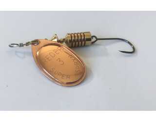 CUCHARILLA MAPSO REDER Nº 3 COBRE (1 ANZUELO SIN MUERTE)  CUCHARILLA MAPSO REDER Nº 3 COBRE (1 ANZUELO SIN MUERTE)