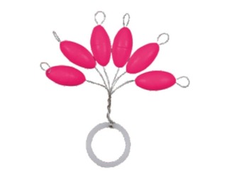 TURKANA FLOATER OVAL PINK Nº3 (5X9.5mm) 6 unidades
