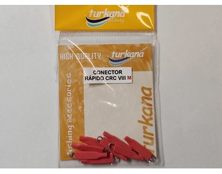 TURKANA CONECTOR RAPIDO CRC VIII M - ROJO (8 unidades)