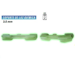 TURKANA - SOPORTE LUZ QUIMICA 3.5MM (2 unidades) TURKANA - SOPORTE LUZ QUIMICA 3.5MM (2 unidades)