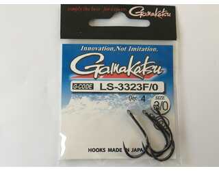 ANZUELO GAMAKATSU LS-3323F HOOKS BLACK Nº 3/0 (4 unidades)  ANZUELO GAMAKATSU LS-3323F HOOKS BLACK Nº 3/0 (4 unidades)