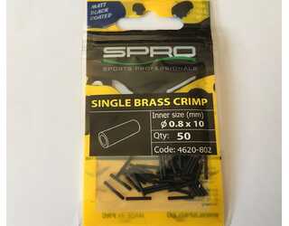 MATTE BLACK SINGLE BR CRIMP Nº 0.8XL10 (50 unidades)