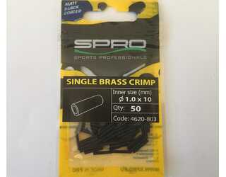 MATTE BLACK SINGLE BR CRIMP Nº 1.0XL10 (50 unidades)