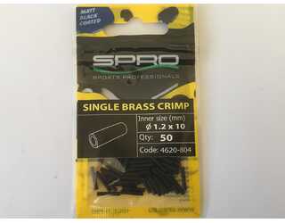 MATTE BLACK SINGLE BR CRIMP Nº 1.2XL10 (50 unidades)
